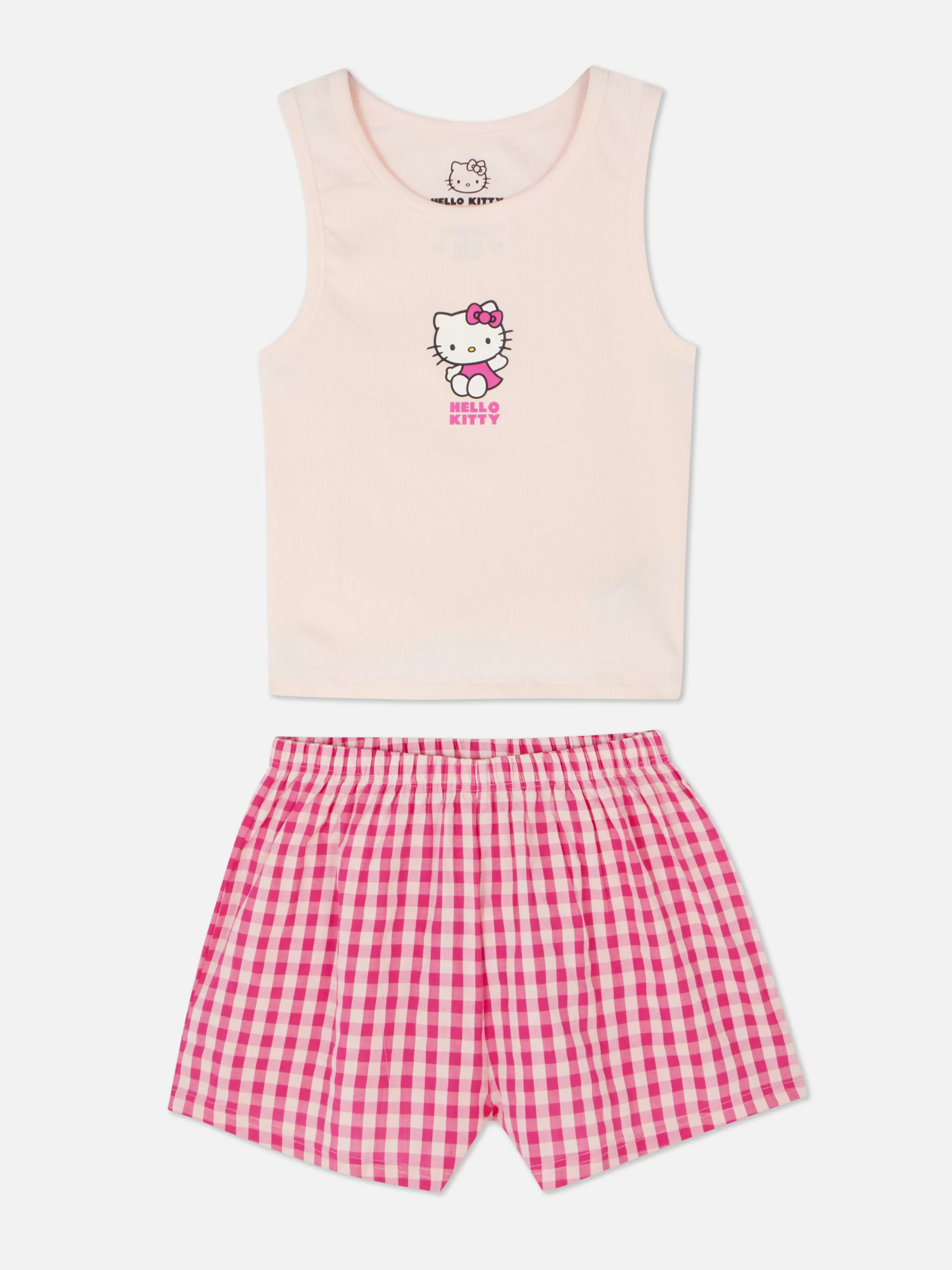 MULHER Primark Pij Calções/top S/manga Hello Kitty 50.º Aniversário