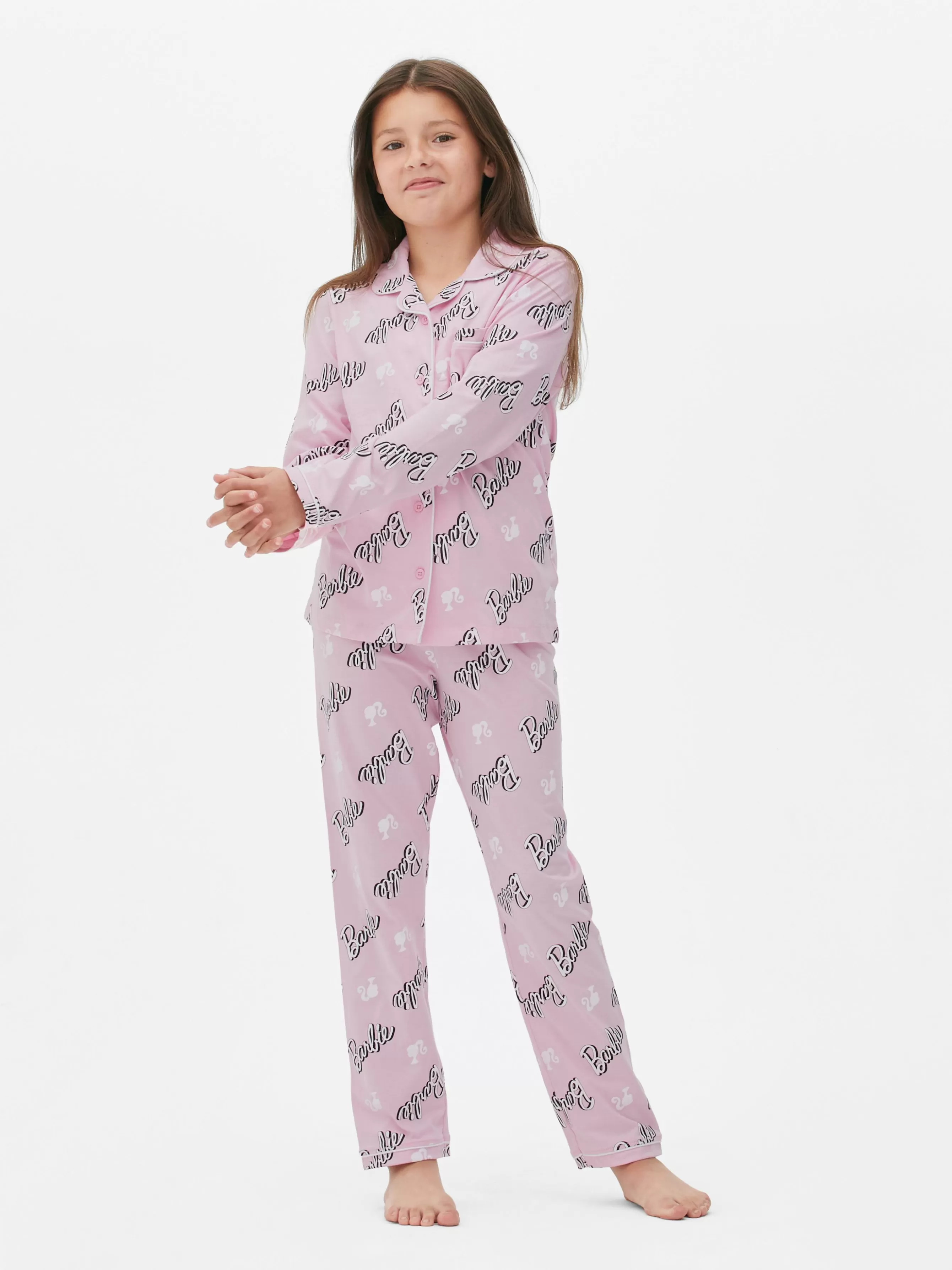 Primark Pijama Camisa Manga Comprida Barbie