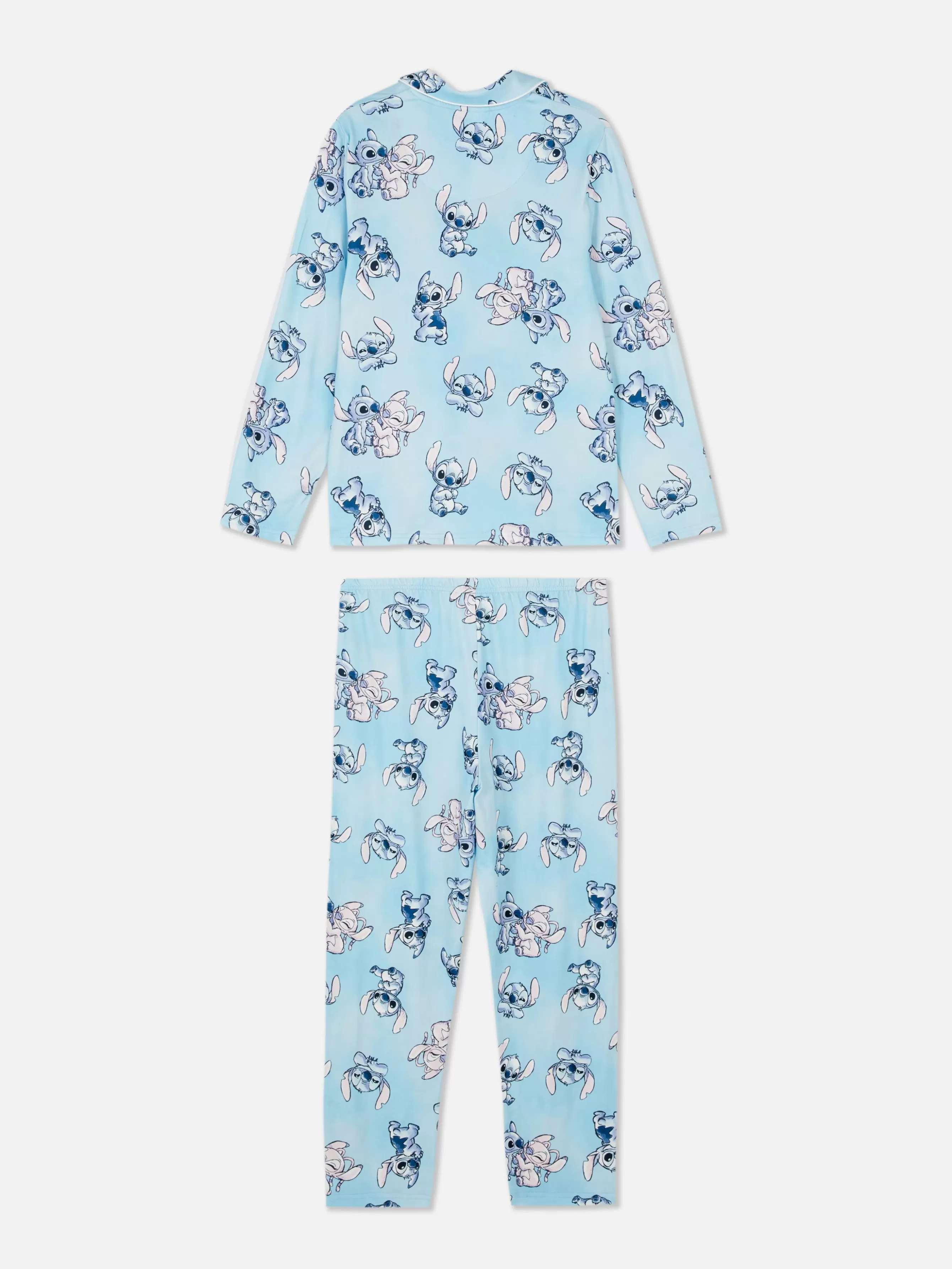 Primark Pijama Camisa Manga Comprida Disney Stitch & Angel