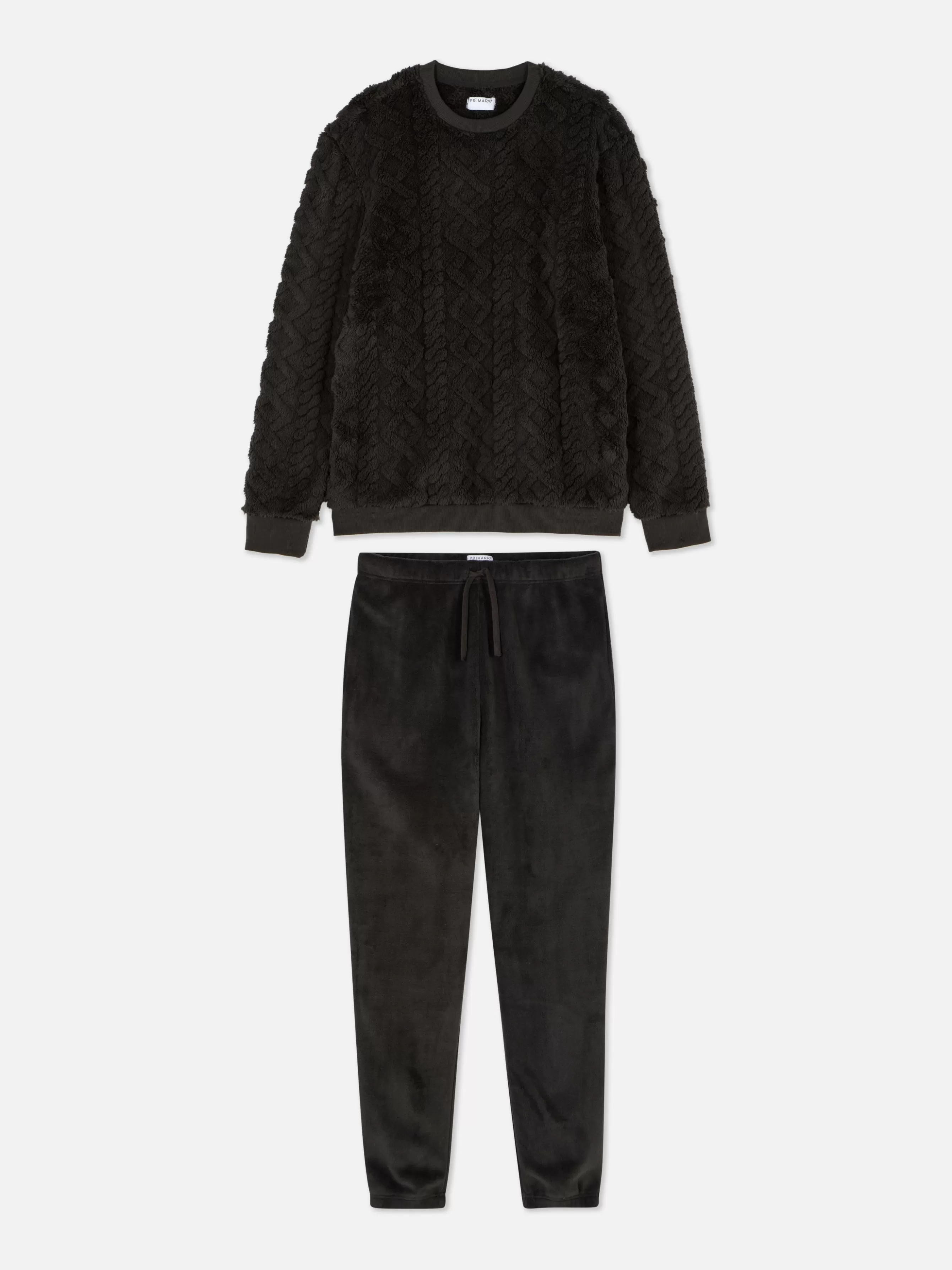 Primark Pijama Malha Polar Efeito Malha Entrançada