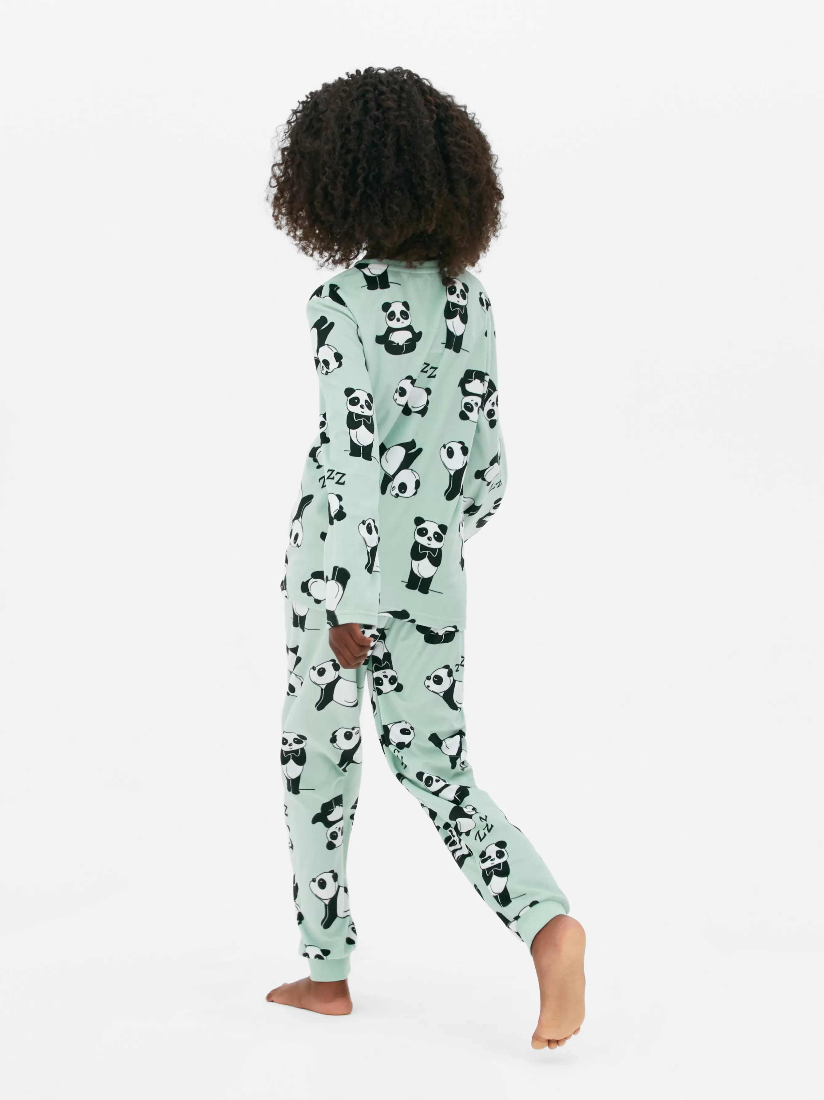 Primark Pijama Manga Comprida Veludo Panda