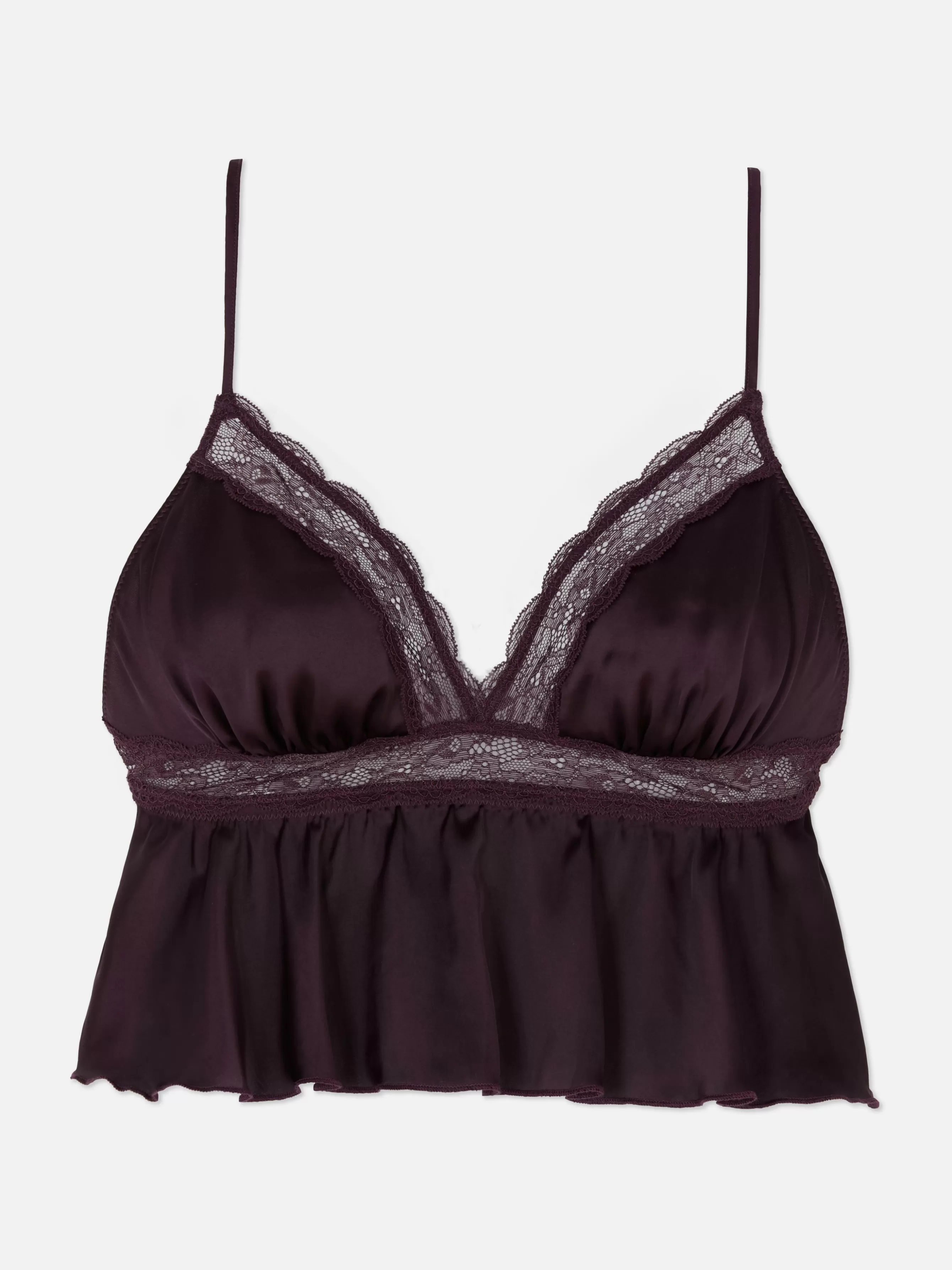 MULHER Primark Sutiã Bralette Fluído Cetim Renda