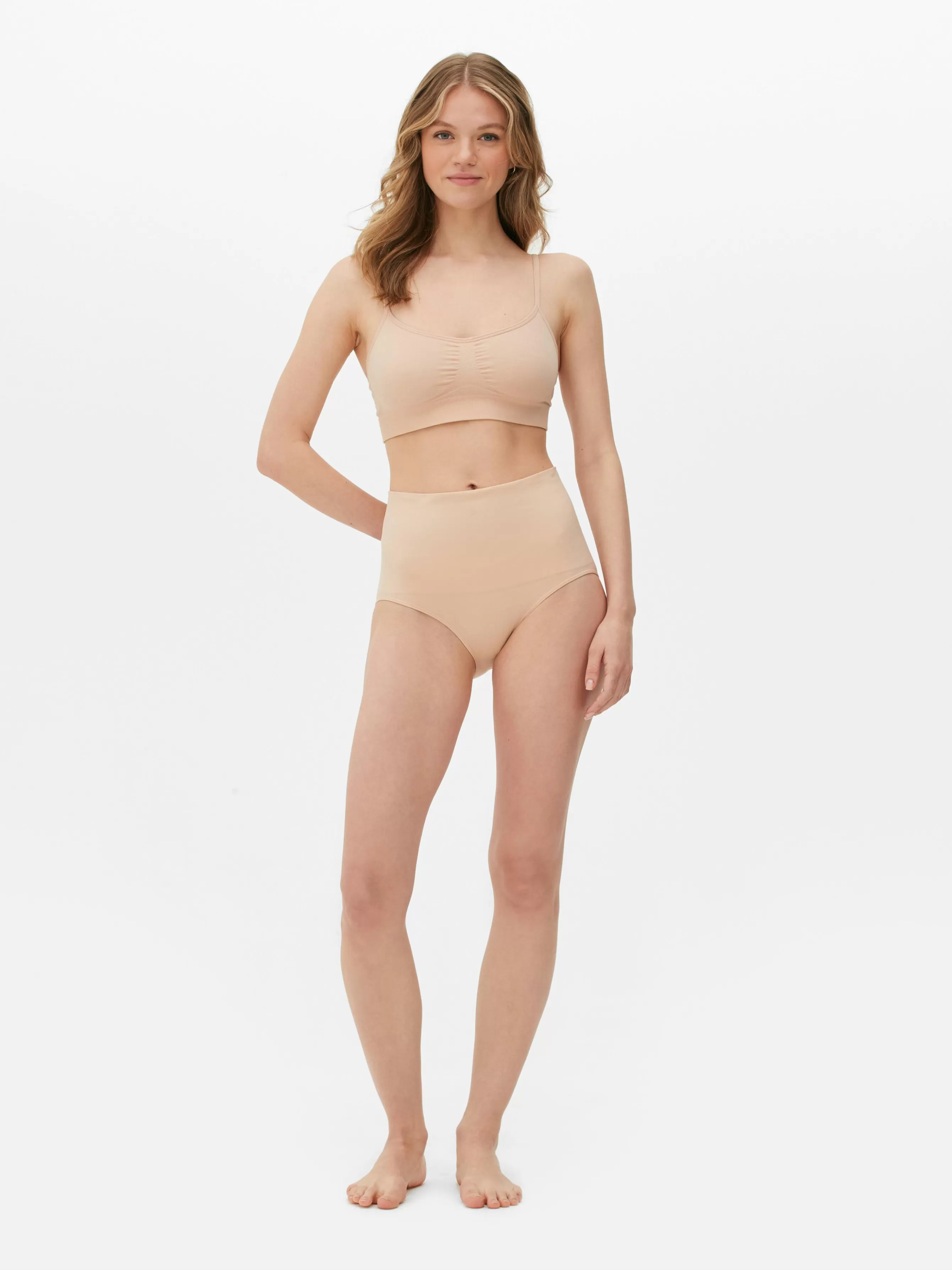 MULHER Primark Tanga Modeladora S/ Costuras Cintura Subida
