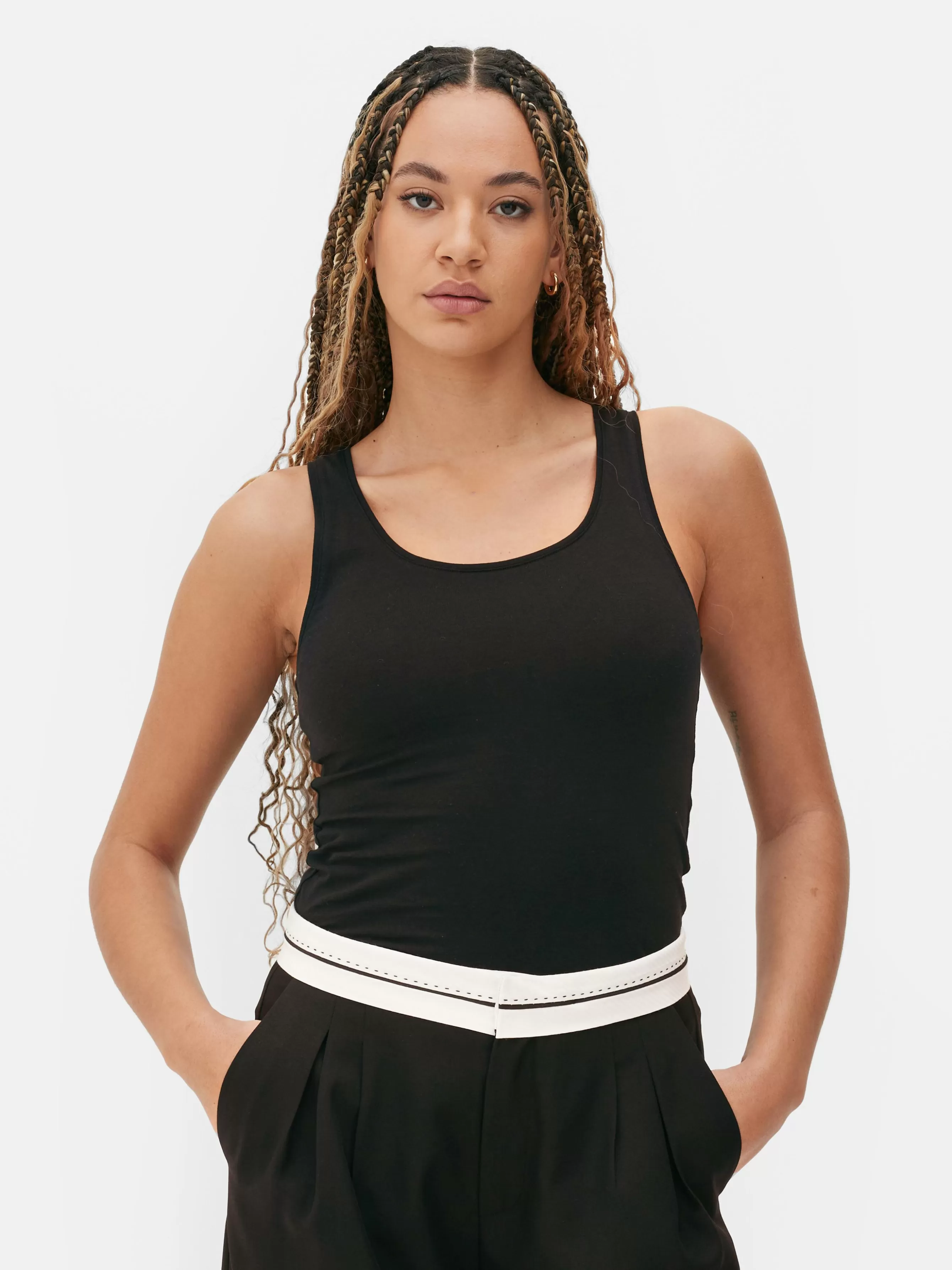 MULHER Primark Top S/ Mangas Elástico