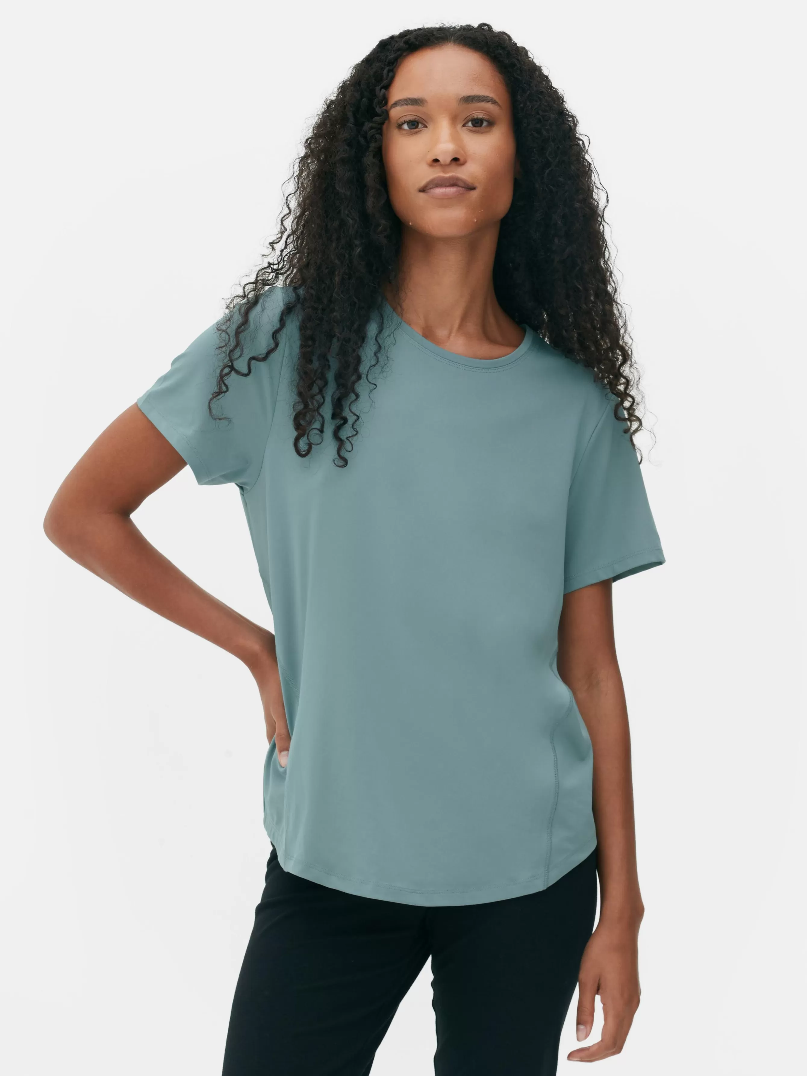 MULHER Primark T-shirt Desportiva Gola Redonda