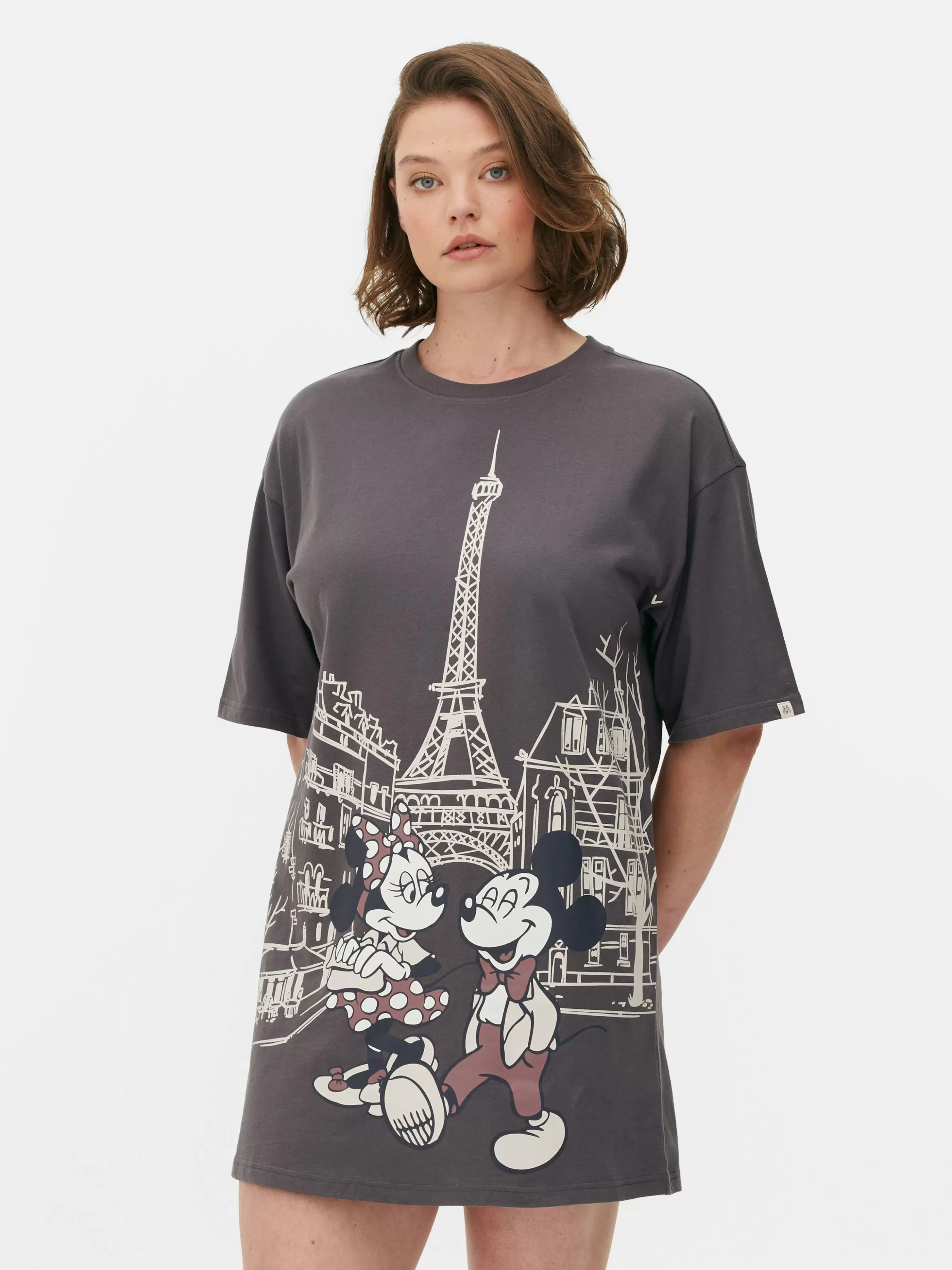 MULHER Primark T-shirt Dormir Disney Mickey Mouse E Minnie Mouse Paris