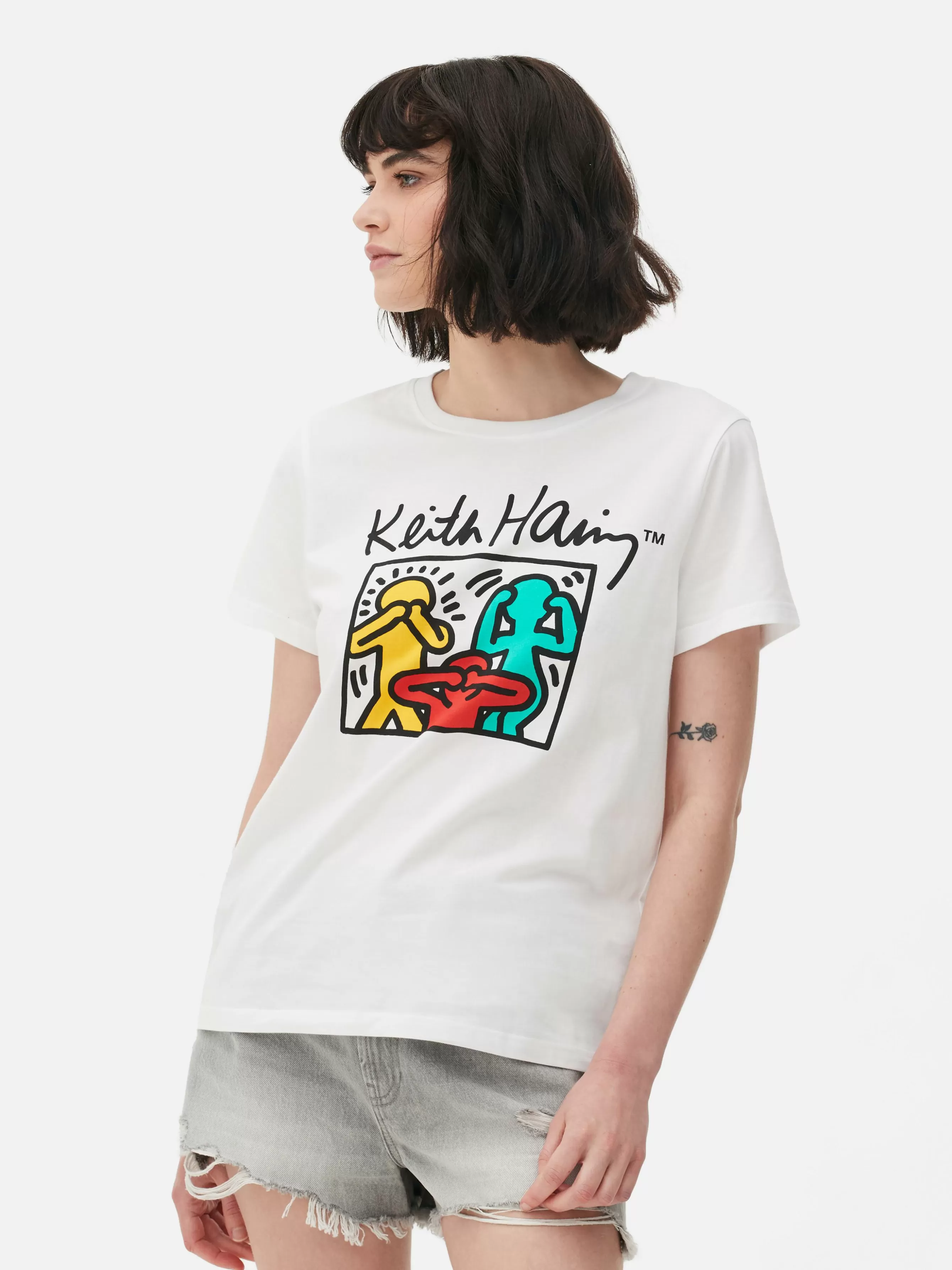 MULHER Primark T-shirt Gráfica Keith Haring