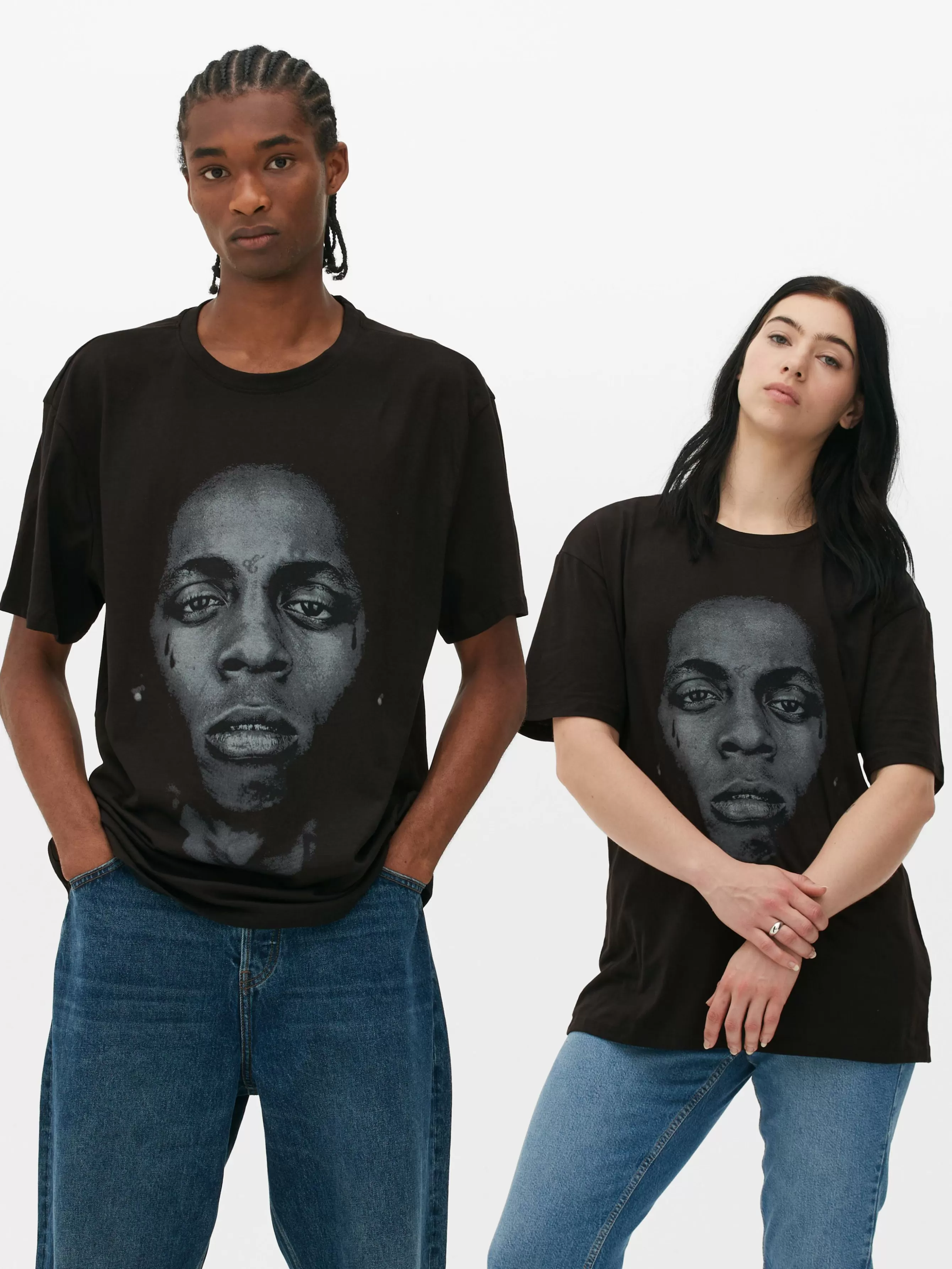 MULHER Primark T-shirt Gráfica Lil Wayne