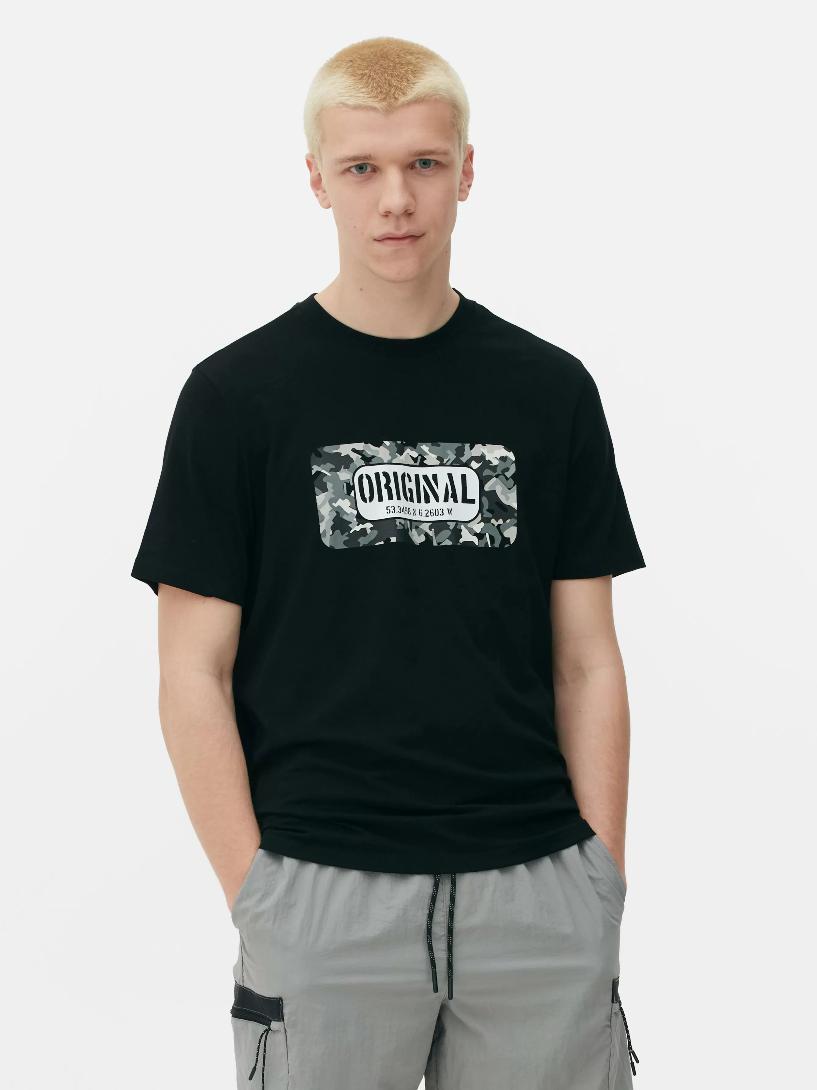 Primark T-shirt Gráfica Original Infill