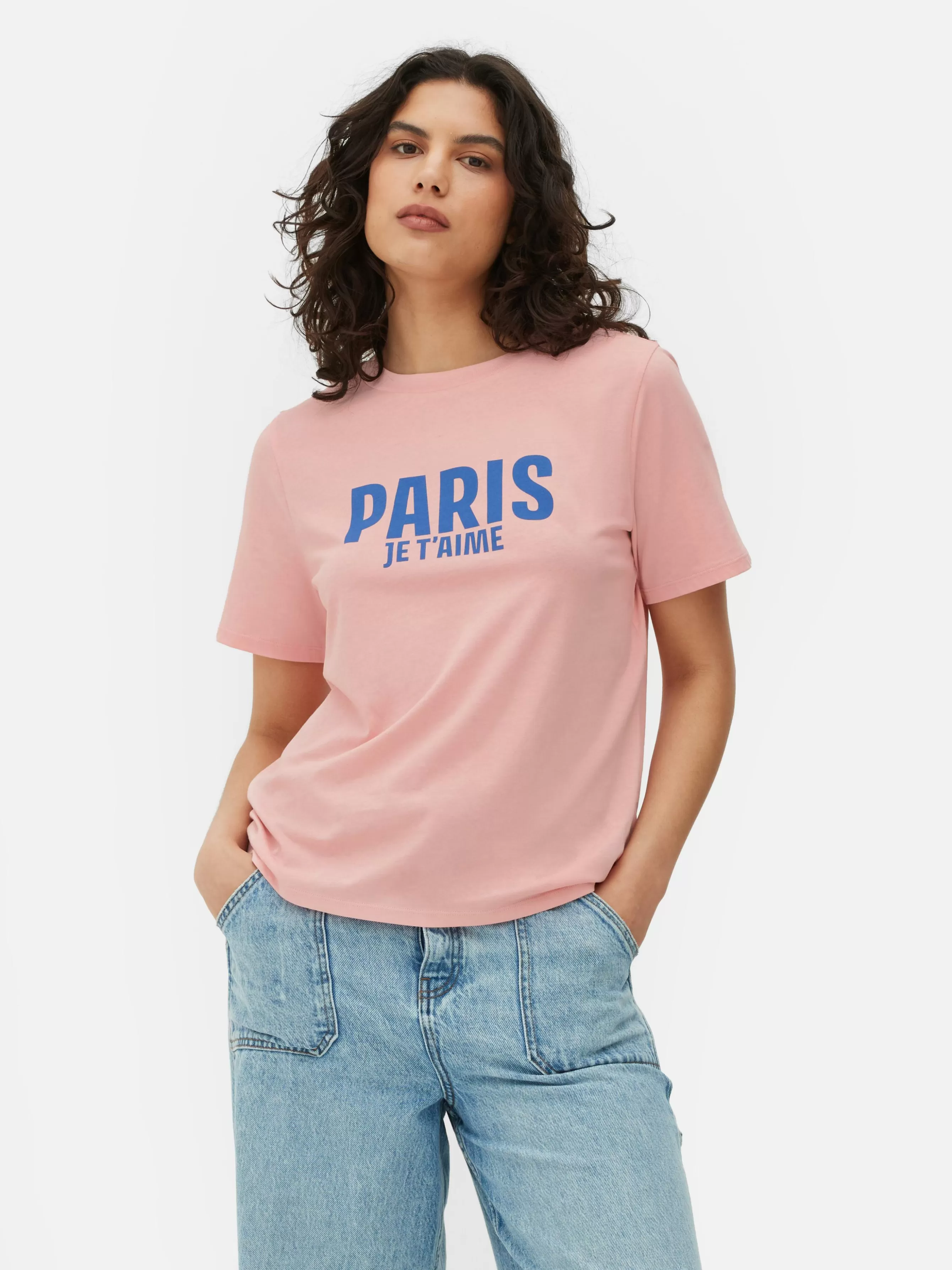 MULHER Primark T-shirt Gráfica Paris