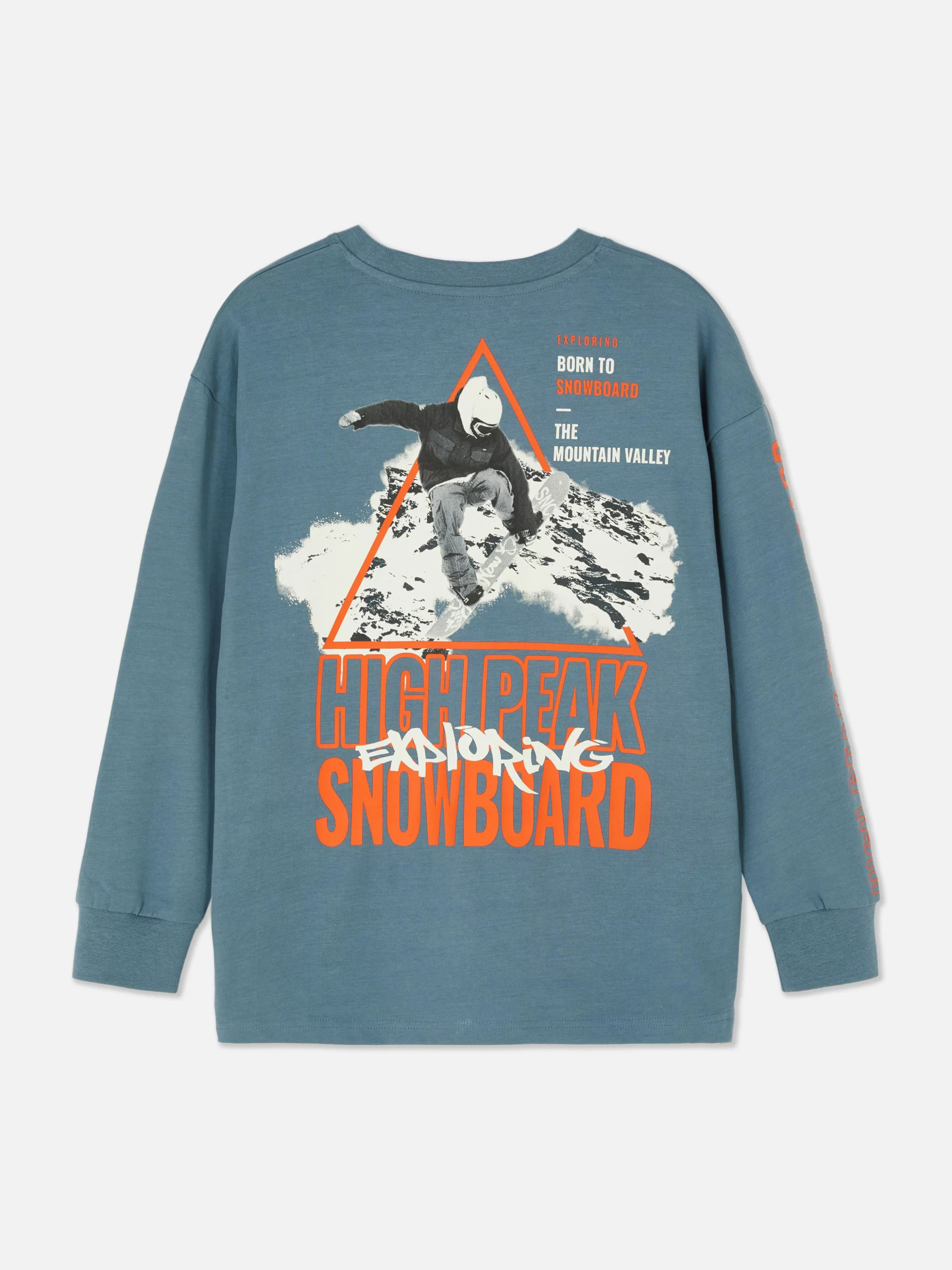 Primark T-shirt Manga Comprida Snowboard