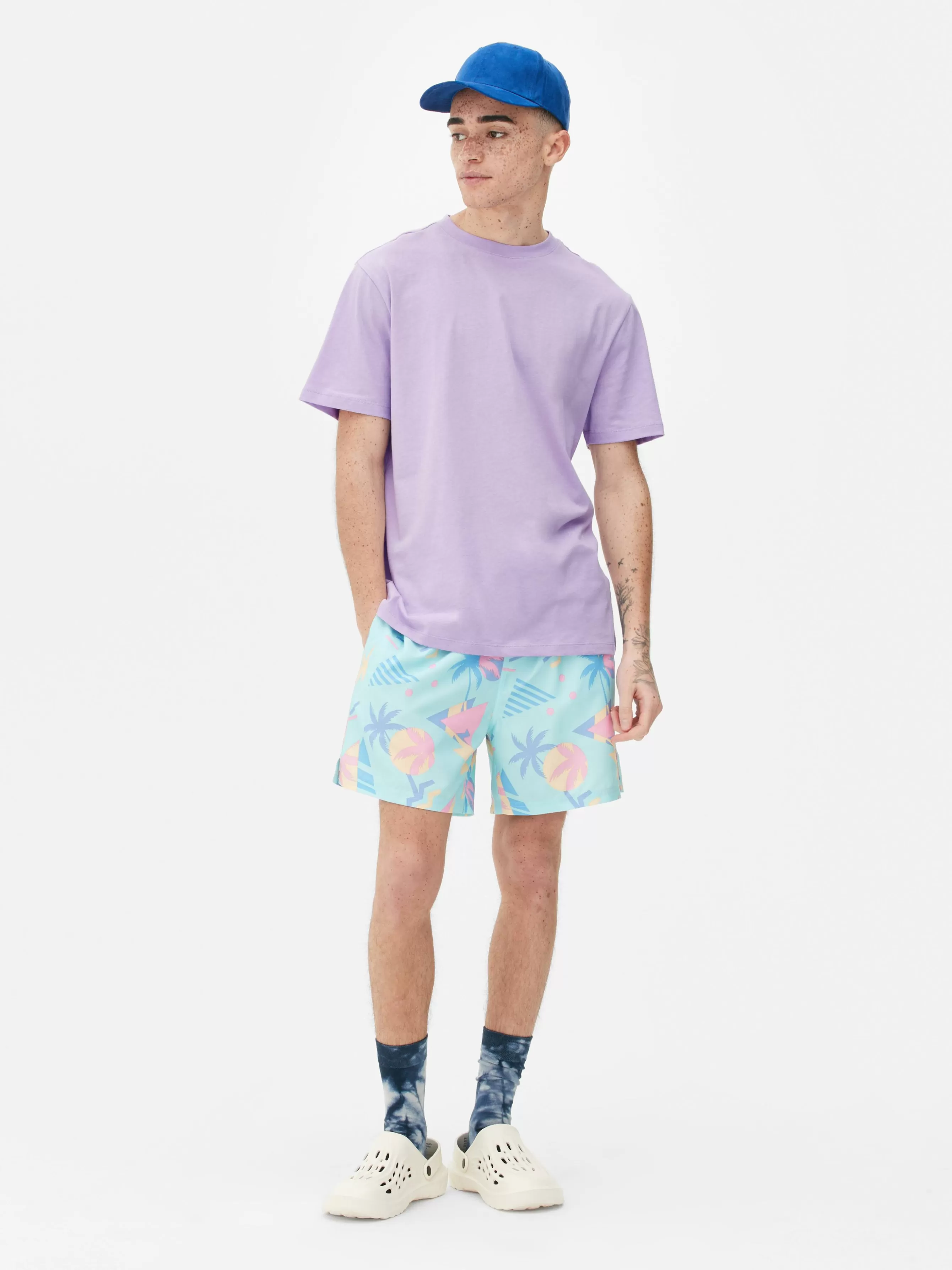 Primark T-shirt Manga Curta Gola Redonda