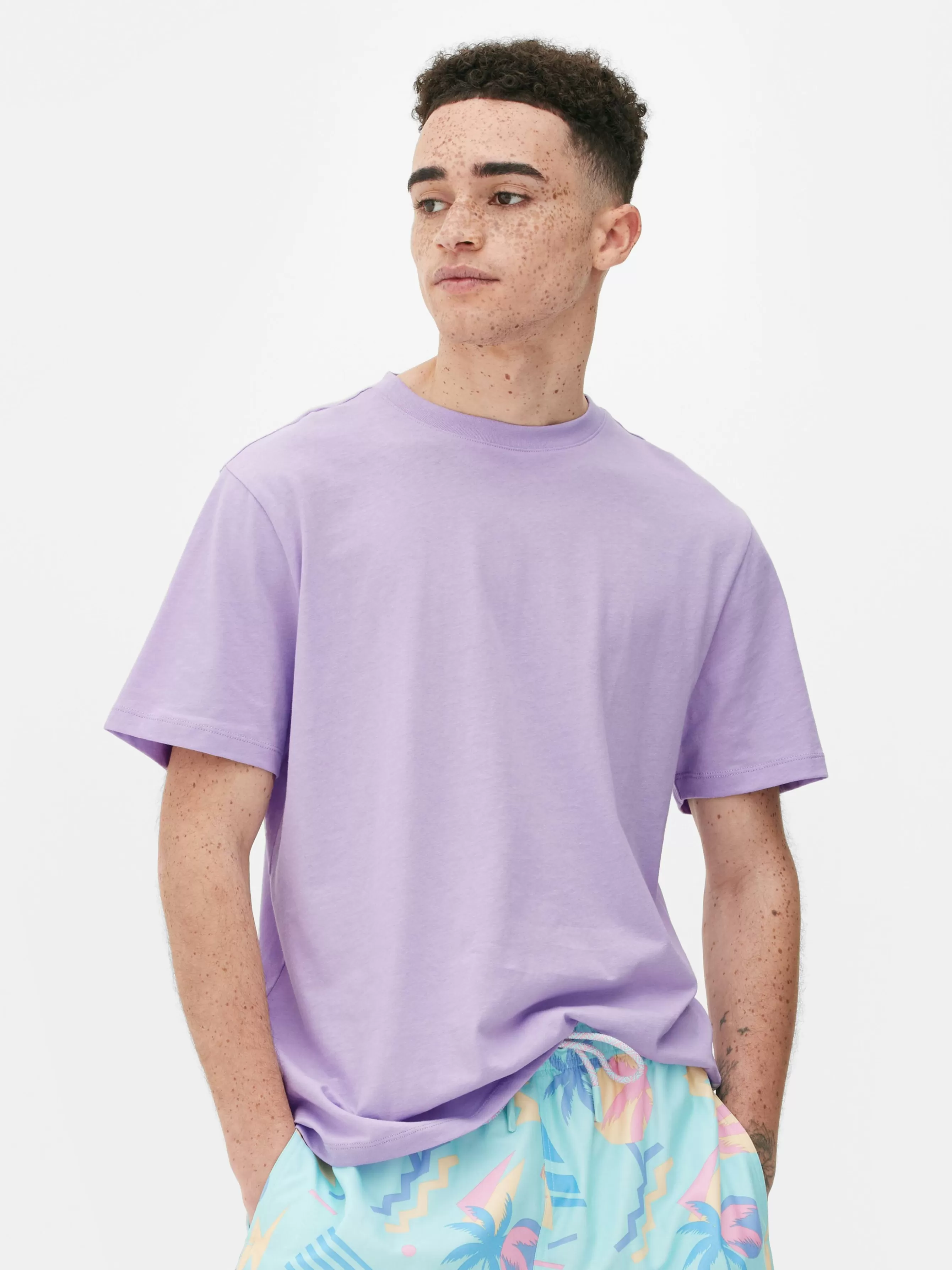 Primark T-shirt Manga Curta Gola Redonda