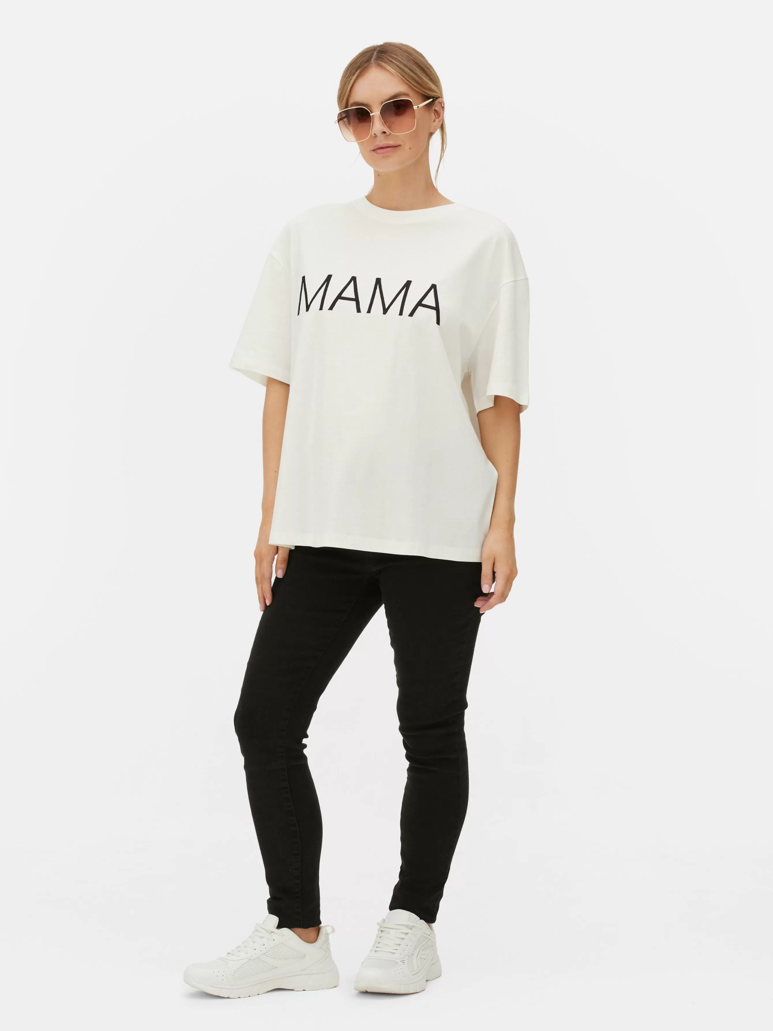 MULHER Primark T-shirt Maternidade Slogan