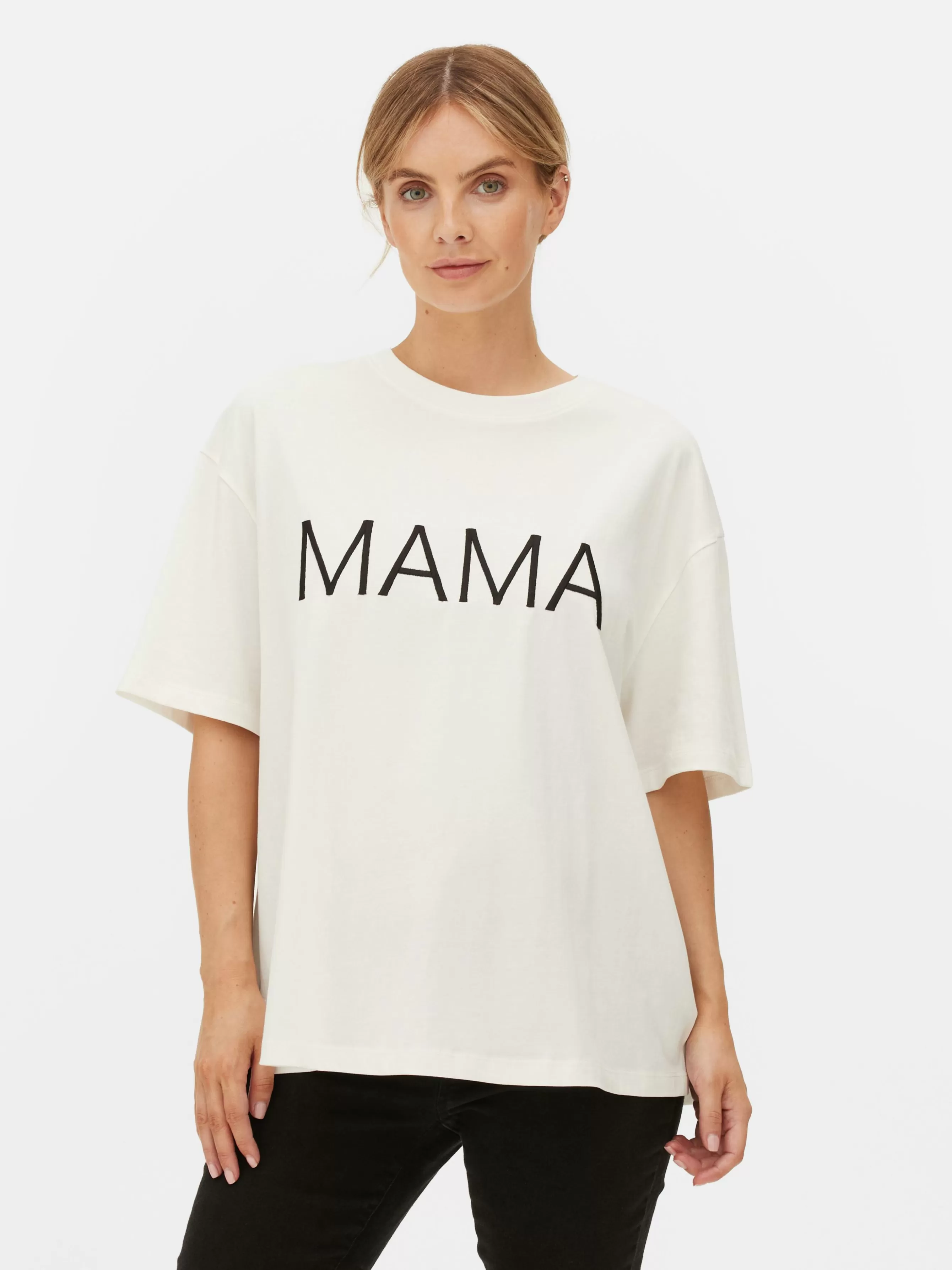 MULHER Primark T-shirt Maternidade Slogan