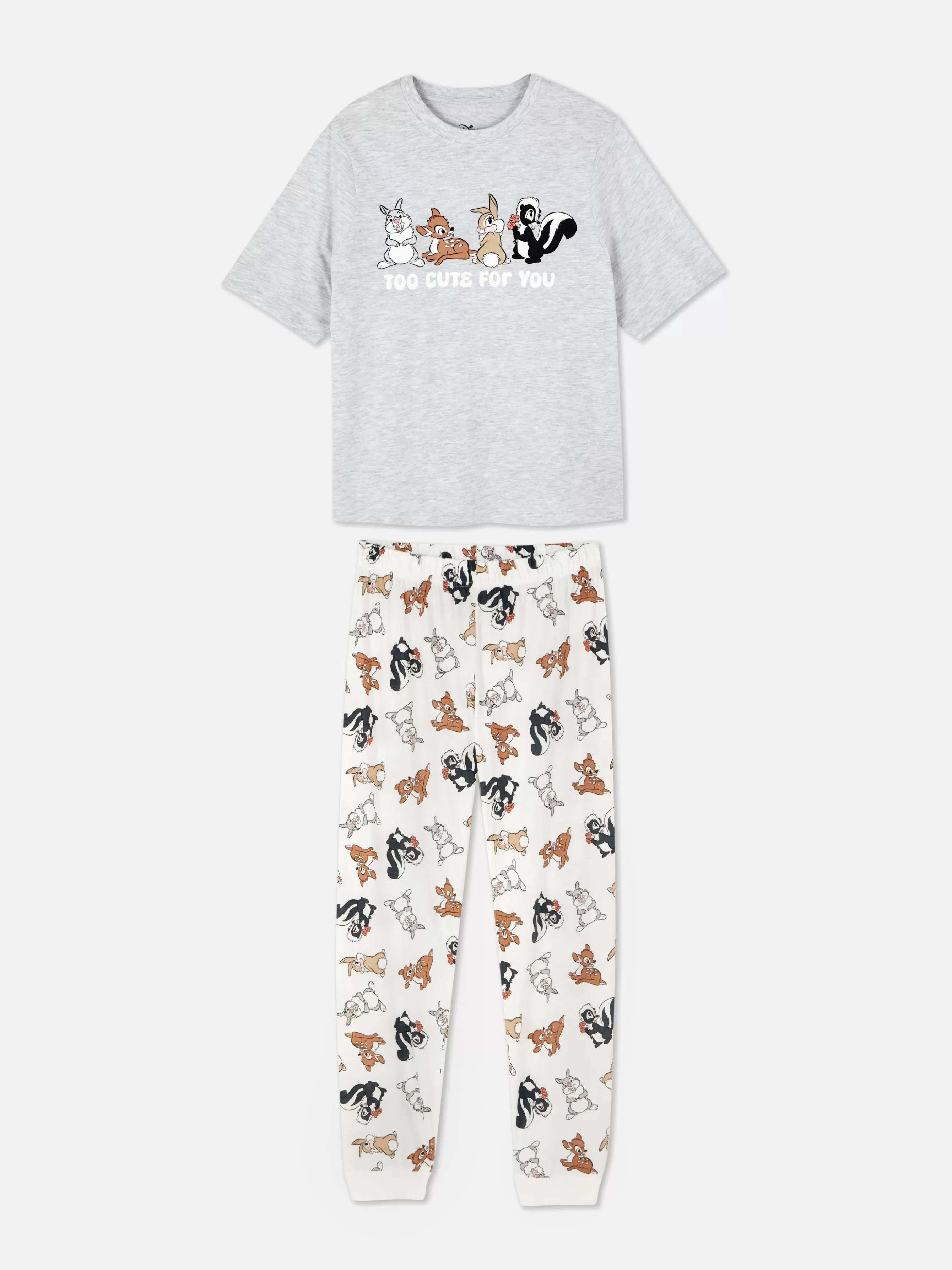 MULHER Primark T-shirt Pijama Personagens Disney