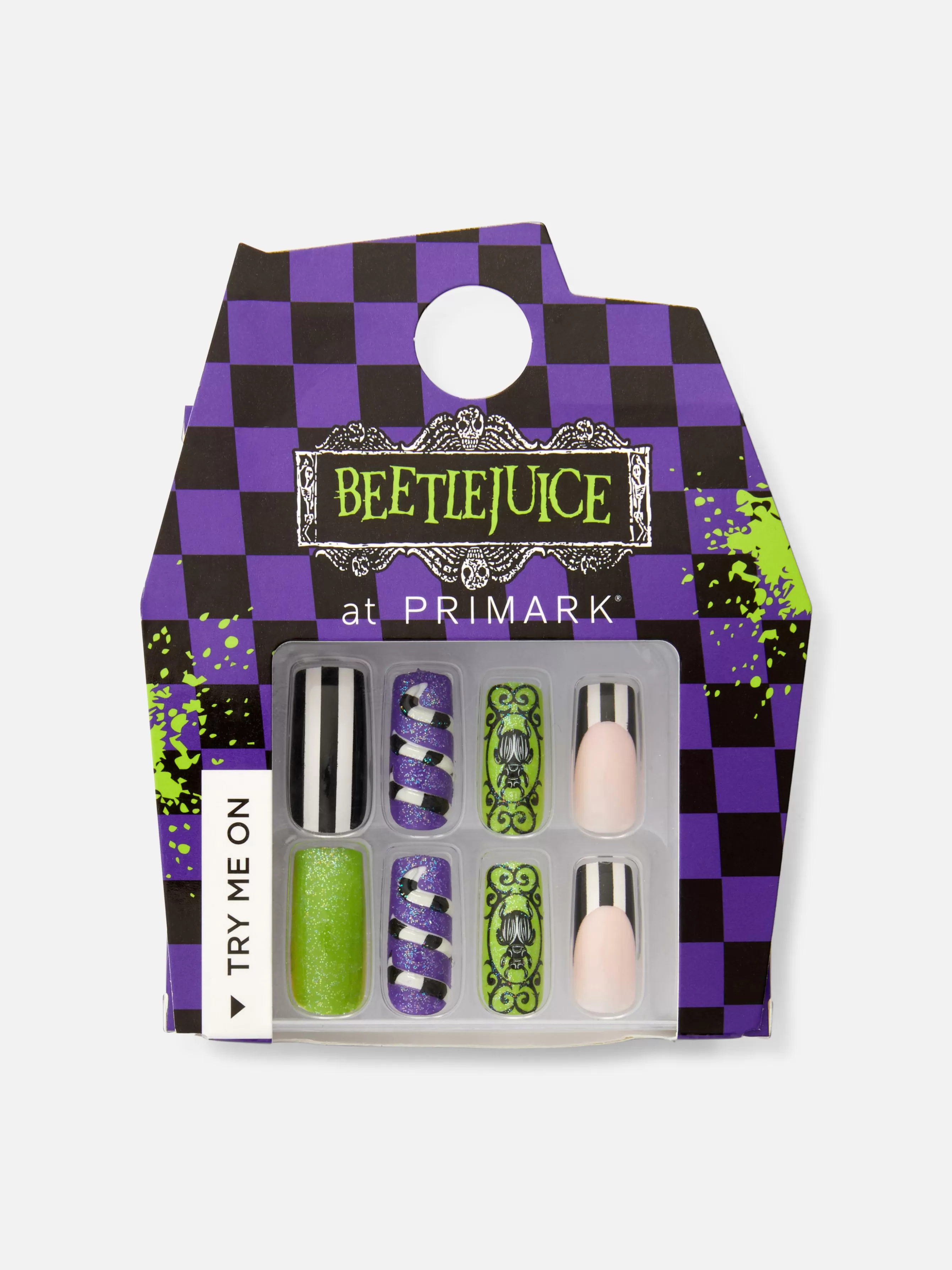 Primark Unhas Postiças Beetlejuice