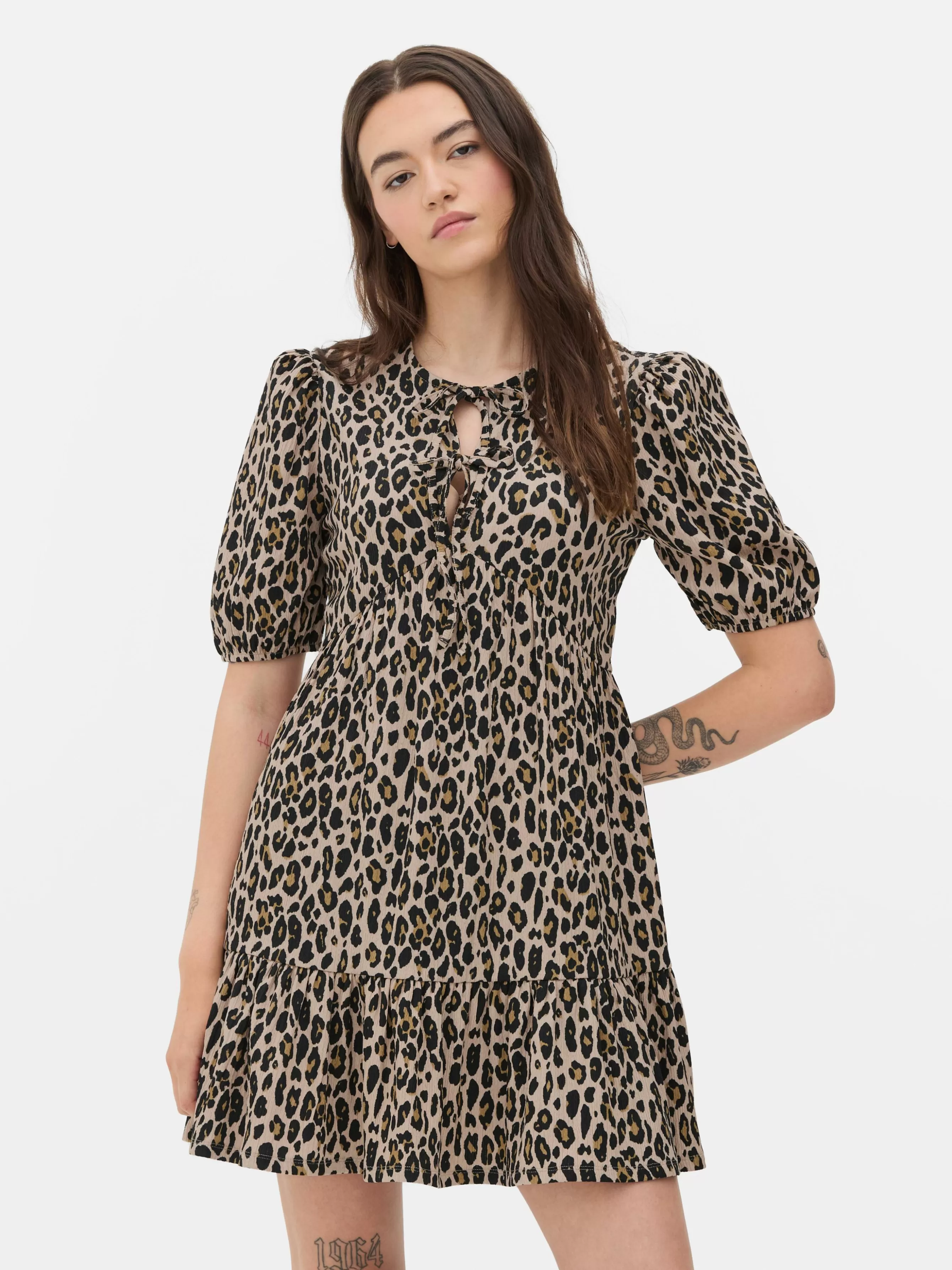 MULHER Primark Vestido Mini Franzido Enrugado